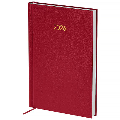 Щоденник 2026 Classic City, 145*210, з/т бордовий