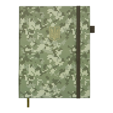 Щоденник дат. 2026 MILITARY, A5, хакі, штучна шкіра