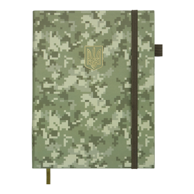 Щоденник дат. 2026 MILITARY, A5, хакі, штучна шкіра