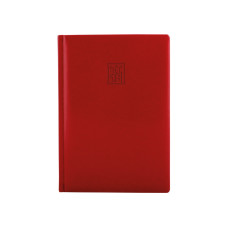 Ежедневник датированный 2022, GLOSS, красный, кремовый блок,А5