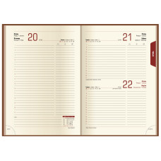Ежедневник датированный 2022, CAPRICE, голубой, кремовый блок, А5