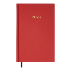 Щоденник датов. 2026 SIMPLE, A5,червоний , бумвініл