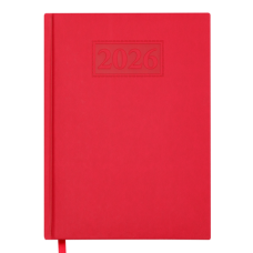 Ежедневник датир. 2026 GENTLE, A5, красный, иск.кожа/поролон