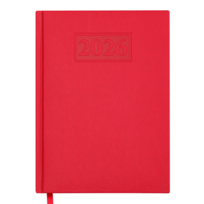 Ежедневник датир. 2026 GENTLE, A5, красный, иск.кожа/поролон