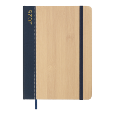 Щоденник дат. 2026 BARK, A5, синій, штучна шкіра
