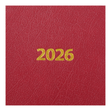 Ежедневник датир. 2026 STRONG,  A5, темно-красный, иск.кожа