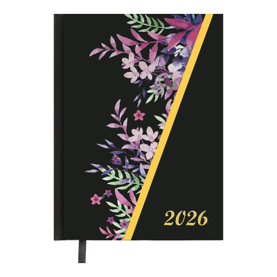 Щоденник датов. поліграфічний PASSION 2026 , A5, чорний