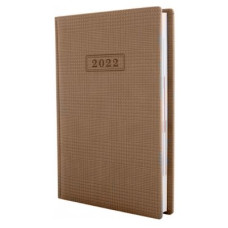 Ежедневник датированный Optima 2022 А5 GLEN О25201-07 коричневый