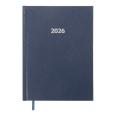 Ежедневник датир. 2026 STRONG,  A5, темно-синий, иск.кожа