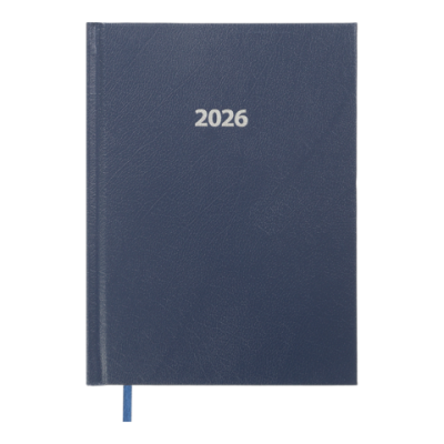Ежедневник датир. 2026 STRONG,  A5, темно-синий, иск.кожа