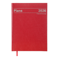 Щоденник дат. 2026 STYLE, A5, червоний, бумвініл/поролон
