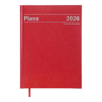 Щоденник дат. 2026 STYLE, A5, червоний, бумвініл/поролон