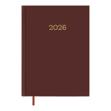 Ежедневник датир. 2024 MONOCHROME, A5, бордовый