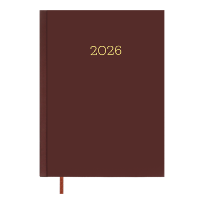Ежедневник датир. 2024 MONOCHROME, A5, бордовый