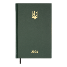 Щоденник дат. 2026 AIRY, A5, зелений, бумвініл