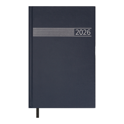 Щоденник дат. 2026 TIME, A5, синій, бумвініл