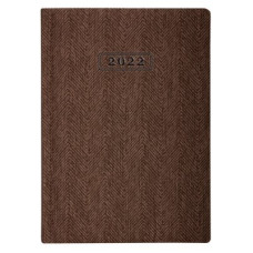 Ежедневник датированный Optima 2022 А5 TWEED О26126-07 коричневый