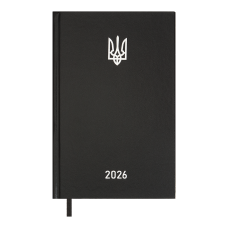 Щоденник дат. 2026 AIRY, A5, чорний, бумвініл