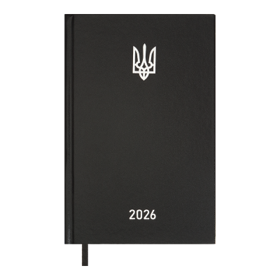 Щоденник дат. 2026 AIRY, A5, чорний, бумвініл