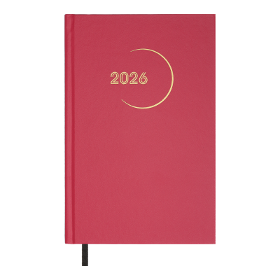 Щоденник датов. 2026 MADAM , A5, малиновий, бумвініл
