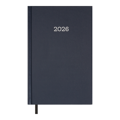 Щоденник дат. 2026 SIMPLE, A5, синій, бумвініл