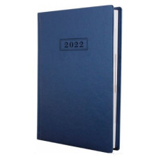Ежедневник датированный Optima 2022 А5 NEBRASKA О25203-02 синий металлик