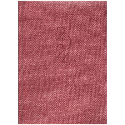 Щоденник 2024 кишеньковий Tweed червоний - 73-736 31 204