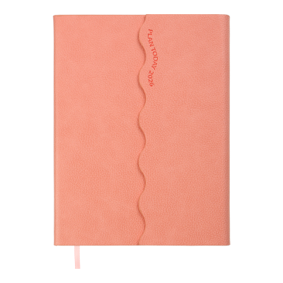 Щоденник датов. 2026 CHARME, A5, ЛОСОСЕВИЙ, штуч.шкіра