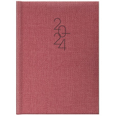 Щоденник 2024 Стандарт Tweed червон.