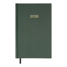 Щоденник дат. 2026 SIMPLE, A5, зелений, бумвініл