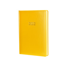 Ежедневник датированный, 2022 Spectrum, А5, желтый, печатная обложка