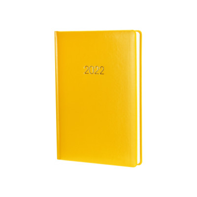 Ежедневник датированный, 2022 Spectrum, А5, желтый, печатная обложка