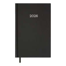 Щоденник дат. 2026 SIMPLE, A5, чорний, бумвініл