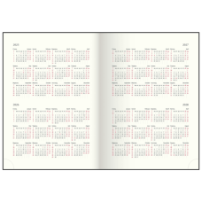 Ежедневник датир. 2026 CLASSIC, A5, красный, бумвинил/поролон