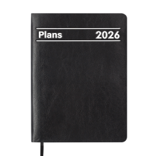 Щоденник дат. 2026 MEMORY, A5, чорний, штучна шкіра