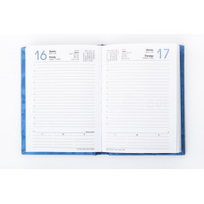 Ежедневник датированный 2022, GALLAXY, синий, А6