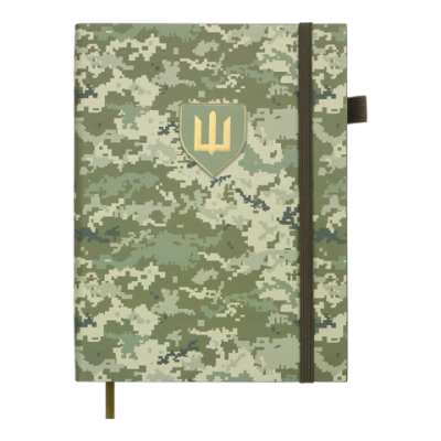 Ежедневник датир. 2026 MILITARY, A5, светло-зеленый, иск.кожа