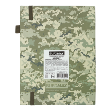 Ежедневник датир. 2026 MILITARY, A5, светло-зеленый, иск.кожа