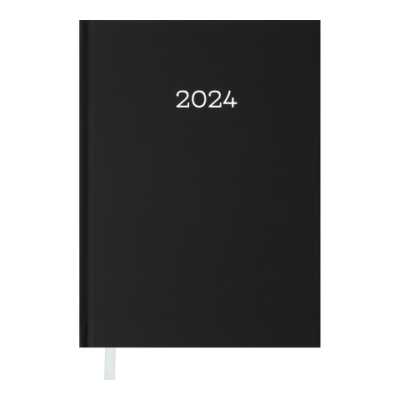 Щоденник датований 2024 MONOCHROME, A5, чорний - BM.2160-01 Buromax