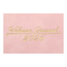 Ежедневник датир. 2026 VELOUR, A6, розовый, иск.кожа