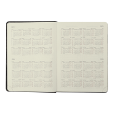 Щоденник датов. 2024 SOLAR, A5, коричневий, штуч. шкіра/поролон