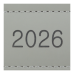 Ежедневник датир. 2026 AURA, A5, серый, иск.кожа/поролон