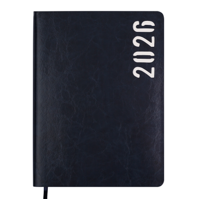 Щоденник дат. 2026 MIND, A5, синій, штучна шкіра