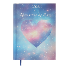 Щоденник дат. поліграфічний ROMANTIC 2026, A5, бірюзовий