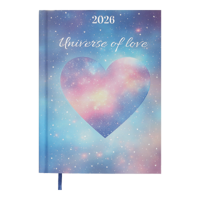 Щоденник дат. поліграфічний ROMANTIC 2026, A5, бірюзовий
