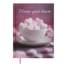 Щоденник недатов. поліграфічний ROMANTIC, A5, світло-рожевий, 336 стор