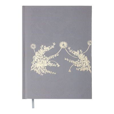 Щоденник недатов. поліграфічний ONLY, A5, сірий , 336 стор