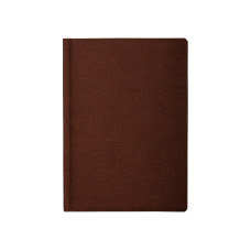 Щоденник недатований, DUBLIN, коричневий, А5, кремовий блок, лінія