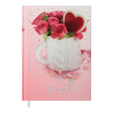 Ежедневник недатированный ROMANTIC, A5, розовый