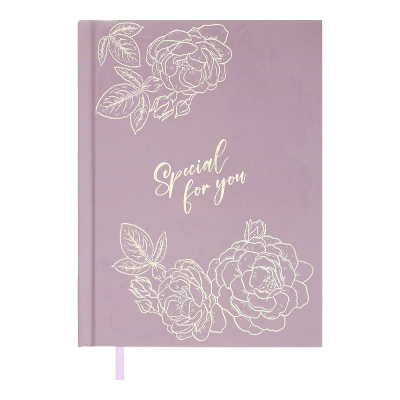 Щоденник недатований, поліграфічний ONLY, A5, світло-рожевий, 336 сторінок